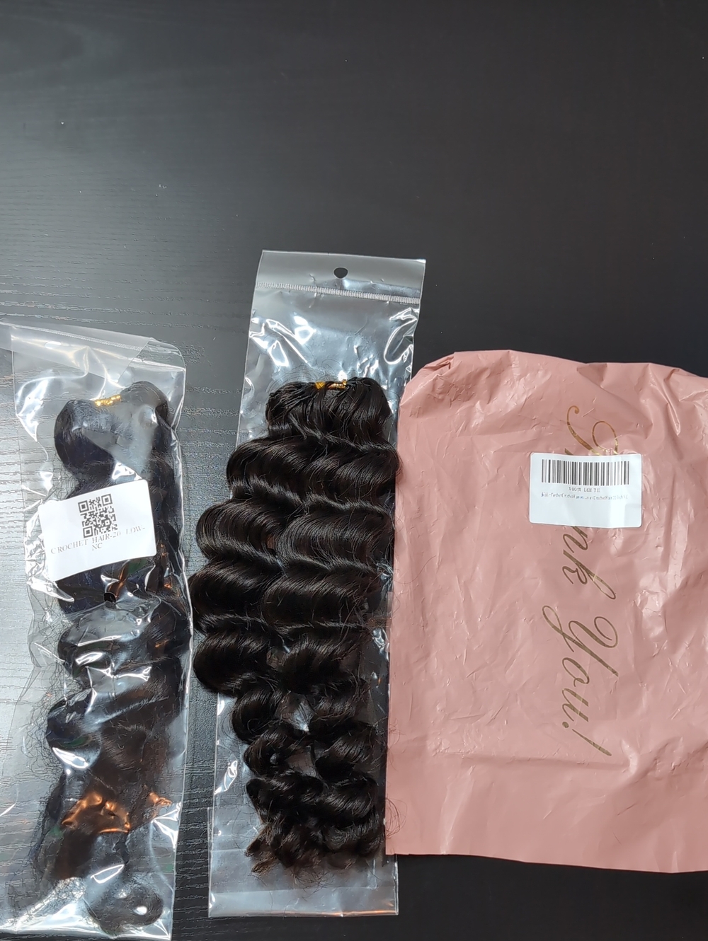 20 Inch 100 Strands 120 G Feather Crochet Human Hair Natural Black Loose Deep